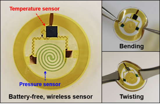 한승용 교수, 배터리 필요없는 무선 ‘초소형 피부 센서’ 개발